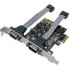 CARD adaptor LOGILINK, PCI-Express la 2 x SERIAL DB9M, &quot;PC0031&quot;