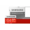 CARD MicroSD SAMSUNG, 64 GB, MicroSDXC, clasa 10, standard UHS-I U3, MB-MC64HA/EU