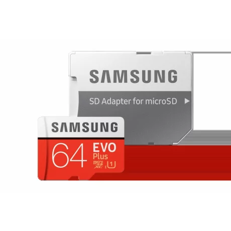 CARD MicroSD SAMSUNG, 64 GB, MicroSDXC, clasa 10, standard UHS-I U3, MB-MC64HA/EU