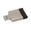 CARD READER extern KINGSTON, interfata USB 3.0, citeste/scrie: SD, micro SD; metalic, argintiu &amp;amp;amp; negru, &quot;FCR-MLG4&quot;