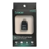 CARD READER extern SPACER, interfata USB Type C, citeste/scrie: micro SD; plastic, negru, &quot;SPCR-307&quot;