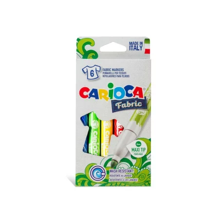 Set Carioci pentru Textile Carioca Fabric 6/set