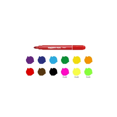Creioane color Carioca Mini 12/set