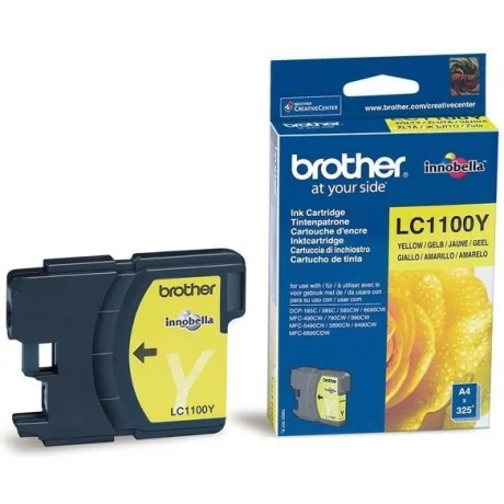 Cartus Cerneala Original Brother Yellow, LC1100Y