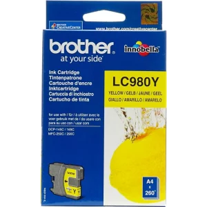 Cartus Cerneala Original Brother Yellow, LC980Y