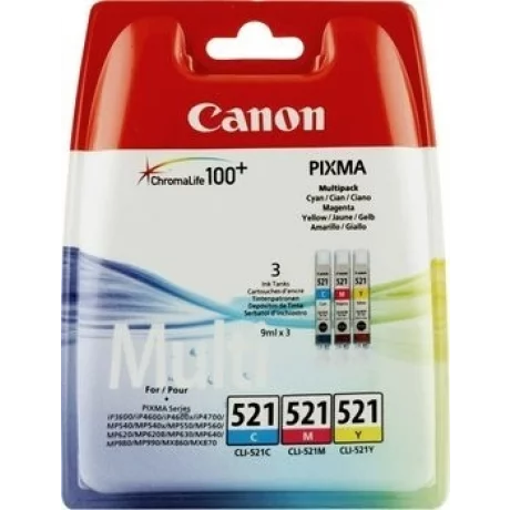 Combo-Pack Original Canon CMY, CLI-521MULTI, BS2934B007AA