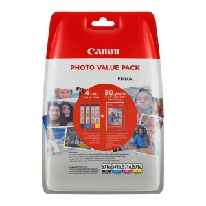 Combo-Pack Original Canon CMYK, CLI-571XL,  BS0332C005AA