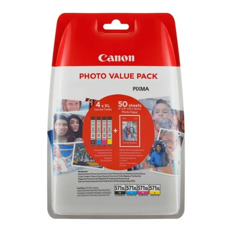 Combo-Pack Original Canon CMYK, CLI-571XL,  BS0332C005AA