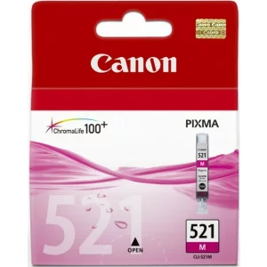 Cartus Cerneala Original Canon Magenta, CLI-521M,  BS2935B001AA