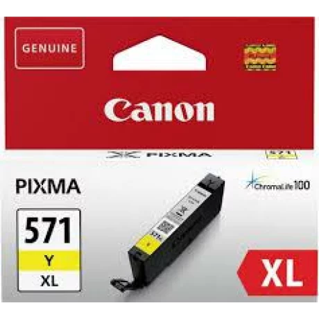 Cartus Cerneala Original Canon Yellow, CLI-571XLY, BS0334C001AA