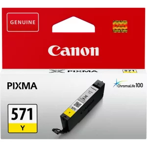 Cartus Cerneala Original Canon Yellow, CLI-571Y,  BS0388C001AA