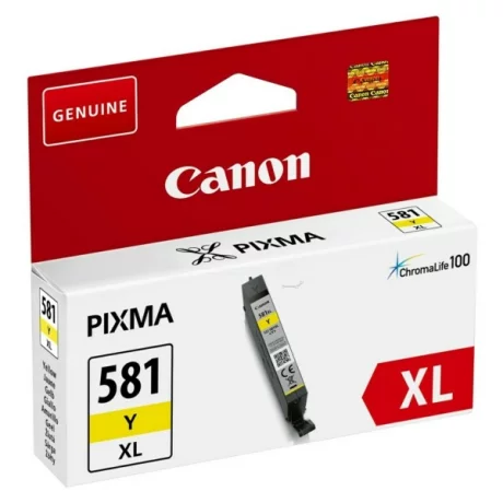 Cartus Cerneala Original Canon Yellow, CLI-581XLY