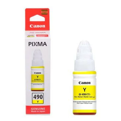 Cartus Cerneala Original Canon Yellow, GI-490Y BS0666C001AA