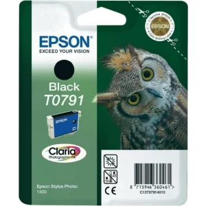 Cartus Cerneala Original Epson Black, T0791, pentru Stylus Photo 1400, , incl.TV 0.11 RON, &quot;C13T07914010&quot;