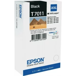 Cartus Cerneala Original Epson Black, T7011, pentru WP4000|4500, , incl.TV 0.11 RON, &quot;C13T70114010&quot;