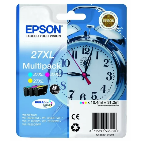 Cartus Cerneala Original Epson CMY, T27154012, pentru WorkForce WF-7110|7610, , incl.TV 0.11 RON, &quot;C13T27154012&quot;