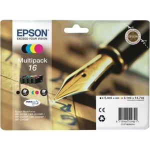 Cartus Cerneala Original Epson CMYK, T1626, pentru WF2540, , incl.TV 0.11 RON, &quot;C13T16264010&quot;