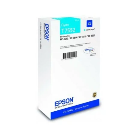 Cartus Cerneala Original Epson Cyan, C13T755240, pentru Workforce Pro WF-8010|8090|8510|8590, , incl.TV 0.11 RON, &quot;C13T755240&quot;