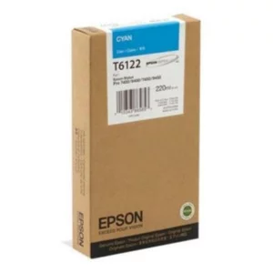 Cartus Cerneala Original Epson Cyan, T612200, pentru 7400|7450|9400|9450, , incl.TV 0.11 RON, &quot;C13T612200&quot;