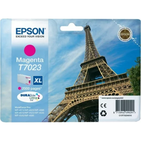 Cartus Cerneala Original Epson Magenta, T7023, pentru WP4000|4500 Series  XL  2k, , incl.TV 0.11 RON, &quot;C13T70234010&quot;