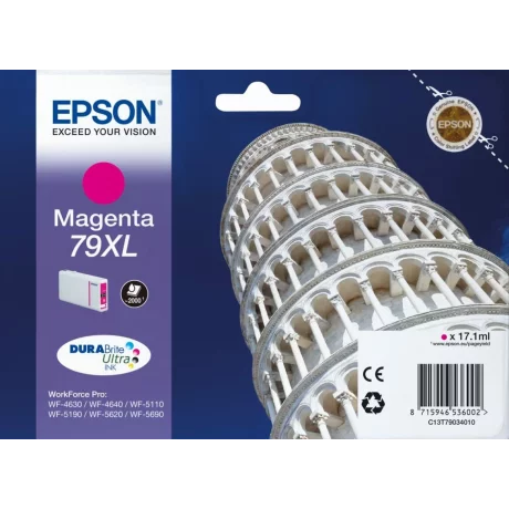 Cartus Cerneala Original Epson Magenta, T79034010, pentru Workforce Pro WP-5110|51490|5620|5690, , incl.TV 0.11 RON, &quot;C13T79034010&quot;