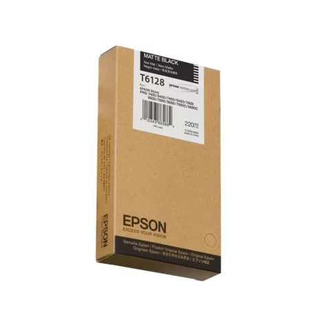 Cartus Cerneala Original Epson Matte Black, T612800, pentru 7400|7450|7800|7880|9400|9450|9800, , incl.TV 0.11 RON, &quot;C13T612800&quot;