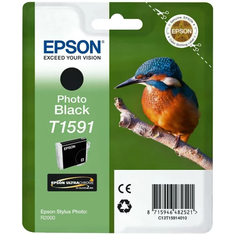 Cartus Cerneala Original Epson Ph Black, C13T15914010, pentru Stylus Photo R2000, , incl.TV 0.11 RON, &quot;C13T15914010&quot;