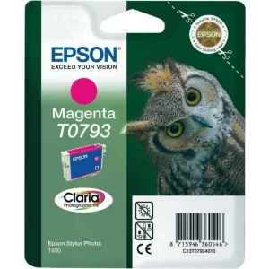 Cartus Cerneala Original Epson Ph Magenta, T0793, pentru Stylus Photo 1400, , incl.TV 0.11 RON, &quot;C13T07934010&quot;