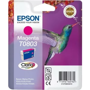 Cartus Cerneala Original Epson Ph Magenta, T0803, pentru Stylus Photo R265|360|RX562, , incl.TV 0.11 RON, &quot;C13T08034011&quot;