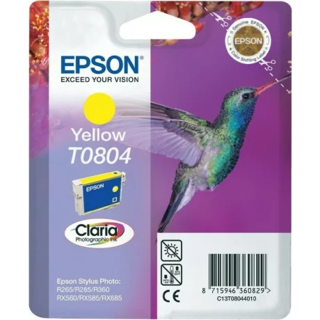 Cartus Cerneala Original Epson Yellow, T0804 C13T08044011