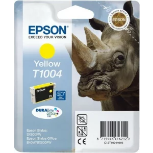 Cartus Cerneala Original Epson Yellow, T1004, pentru B40W|BX600|610FW, , incl.TV 0.11 RON, &quot;C13T10044010&quot;