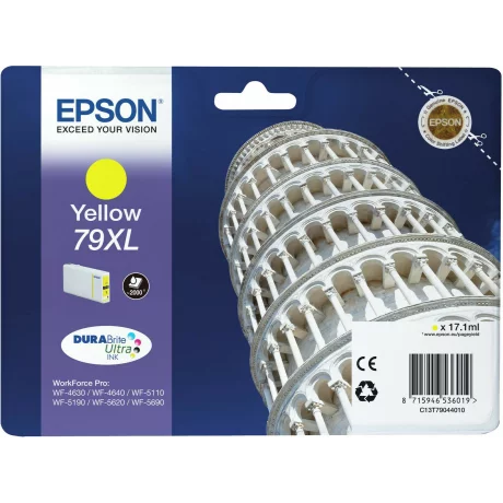 Cartus Cerneala Original Epson Yellow, T79044010, pentru Workforce Pro WP-5110|51490|5620|5690, , incl.TV 0.11 RON, &quot;C13T79044010&quot;