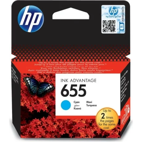 Cartus Cerneala Original HP Cyan, nr.655, CZ110AE