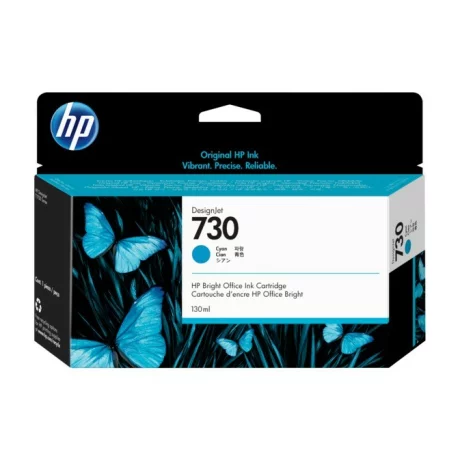 Cartus Cerneala Original HP Cyan, nr.730, pentru T1700|T2600, 130ml, incl.TV 0.11 RON, &quot;P2V62A&quot;