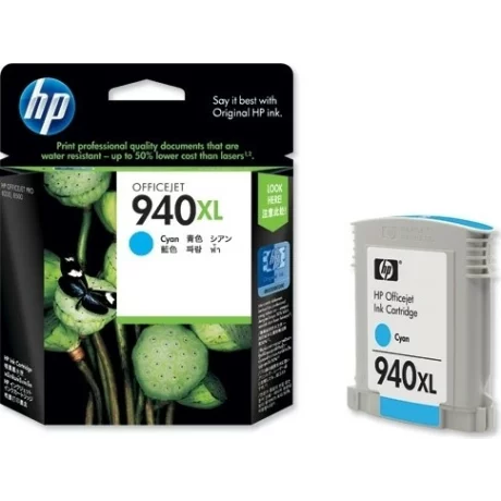 Cartus Cerneala Original HP Cyan, nr.940XL, pentru OfficeJet Pro 8000|8500, , incl.TV 0.11 RON, &quot;C4907AE&quot;