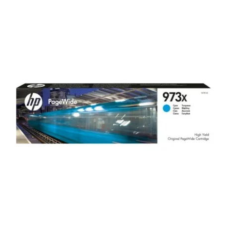 Cartus Cerneala Original HP Cyan, nr.973x, pentru PageWide Pro 452|Pro 477, , incl.TV 0.11 RON, &quot;F6T81AE&quot;