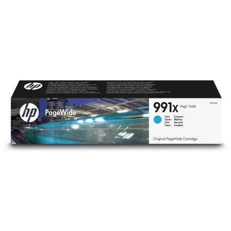 Cartus Cerneala Original HP Cyan, nr.991X, pentru PageWide 750|772|777, 16K, incl.TV 0.11 RON, &quot;M0J90AE&quot;