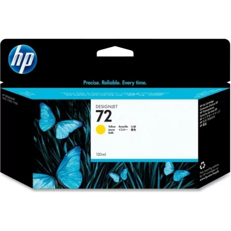 Cartus Cerneala Original HP Yellow, nr.72, pentru DesignJet T1100|1120|1200|1300|2300|T610|620|770|790, , incl.TV 0.11 RON, &quot;C9373A&quot;