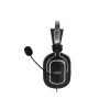 CASTI A4tech, cu fir, standard, utilizare multimedia, microfon pe brat, conectare prin USB 2.0, negru / argintiu, &quot;HU-50&quot;, (include TV 0.75 lei)