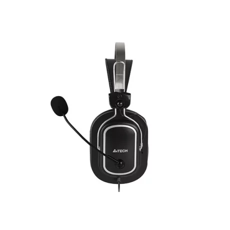 CASTI A4tech, cu fir, standard, utilizare multimedia, microfon pe brat, conectare prin USB 2.0, negru / argintiu, &quot;HU-50&quot;, (include TV 0.75 lei)