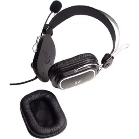 CASTI A4tech, &quot;ComfortFIt&quot;, cu fir, standard, utilizare multimedia, microfon pe brat, conectare prin Jack 3.5 mm, negru, &quot;HS-50&quot;, (include TV 0.75 lei)
