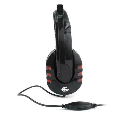 CASTI Gembird, cu fir, gaming, utilizare multimedia, microfon pe brat, conectare prin Jack 3.5 mm x 2, negru / rosu, &quot;GHS-402&quot;, (include TV 0.75 lei)