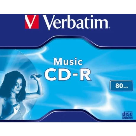 CD-R VERBATIM  700MB, 80min, viteza 16x, set 10 buc, carcasa, &quot;MUSIC&quot; &quot;43365&quot;