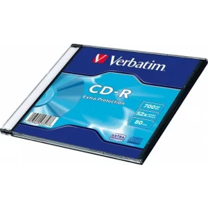 CD-R VERBATIM  700MB, 80min, viteza 52x,   1 buc, carcasa, &quot;43347&quot; (pret pt. 1 blank CD - 200buc. / cutie) 935144