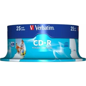 CD-R VERBATIM  700MB, 80min, viteza 52x,  25 buc, spindle, printabil, &quot;AZO Wide Inkjet Printable&quot; &quot;43439/261909&quot;