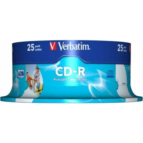 CD-R VERBATIM  700MB, 80min, viteza 52x,  25 buc, spindle, printabil, &quot;AZO Wide Inkjet Printable&quot; &quot;43439/261909&quot;