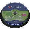 CD-RW VERBATIM  700MB, 80min, viteza 8-12x,  10 buc, spindle, &quot;43480&quot;