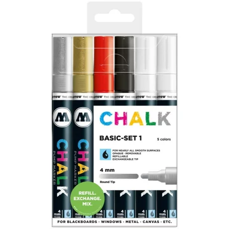 Set Marker Molotow CHALK Marker Basic  4 mm