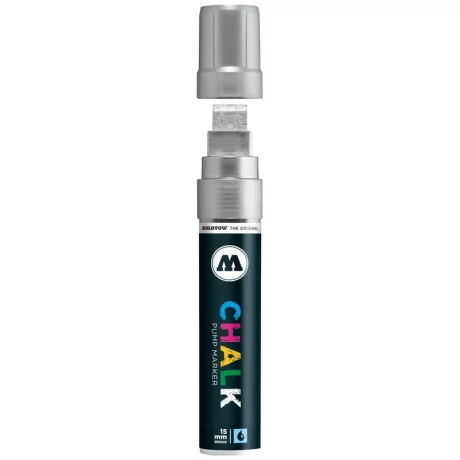 Marker Molotow &quot;metallic&quot; CHALK ( 15mm) metallic silver 001