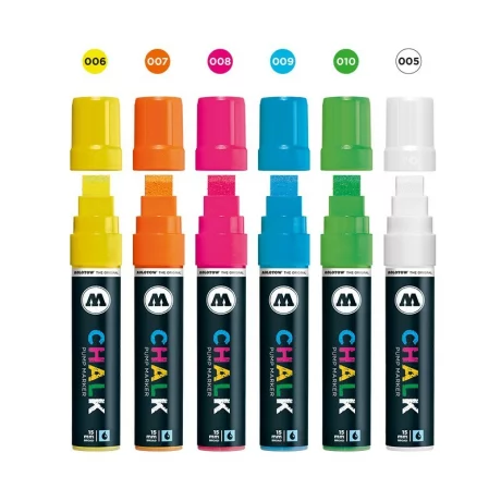 Set markere creta Molotow  Chalk Marker Neon-Set (15 mm) 6cul/set